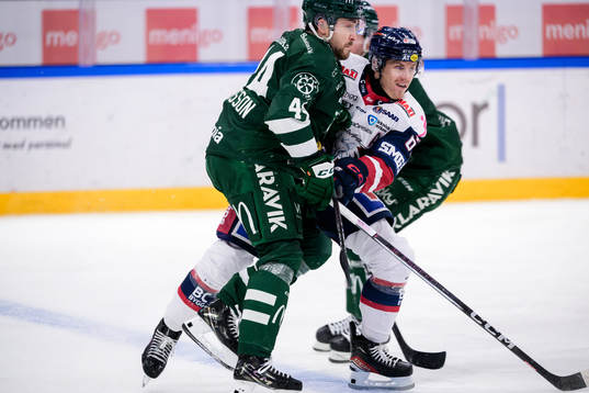 Färjestads Jonathan Andersson och Linköpings Markus Ljungh