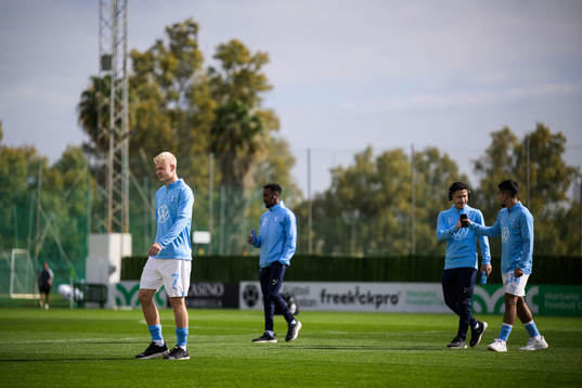Otto Rosengren and Adrian Skogmar of Malmö FF