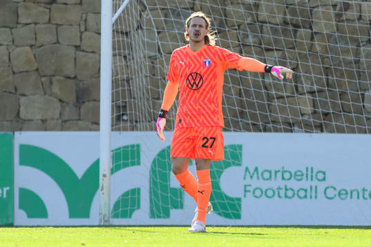 Goalkeeper Johan Dahlin of Malmö FF