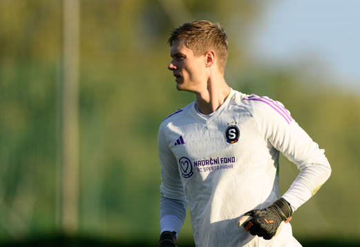 Goalkeeper Peter Vindahl of Sparta Prag