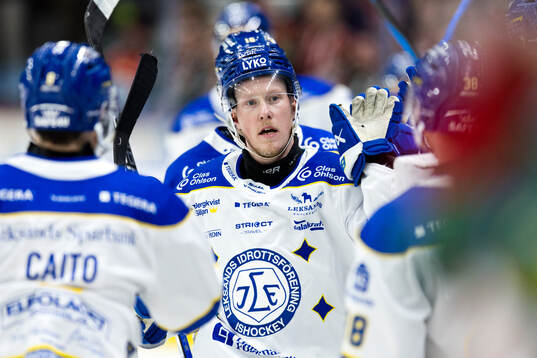 Leksands Kalle Östman jublar