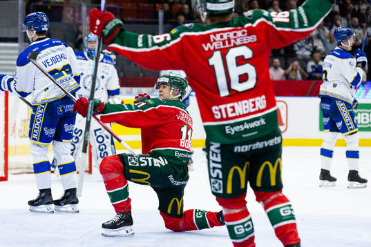 Frölundas Erik Borg jublar