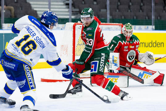 Leksands Felix Unger Sörum och Frölundas Linus Högberg