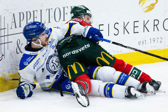 Leksands Matt Caito och Frölundas Linus Nässen
