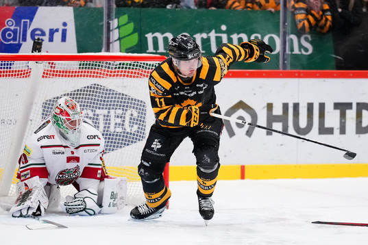 MoDos målvakt Olle Eriksson Ek och Skellefteås Max