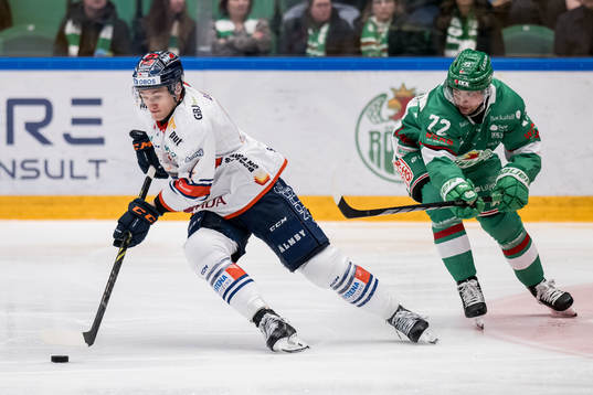 Växjös Keegan Lowe och Rögles Daniel Zaar