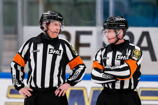 Domare Mikael Holm och Domare Alexander Österberg