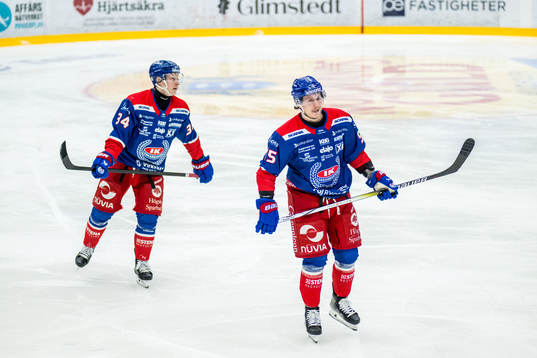 Oskarshamns Olli Palola och Nick Olesen deppar