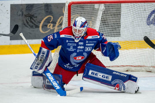 Oskarshamns målvakt Emil Kruse