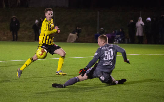 Harry Thomasson nära överlista Kristianstads målvak i