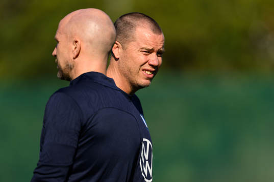 Malmö FFs tränare Henrik Rydström och sportchef Daniel