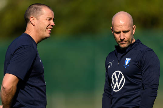 Malmö FFs sportchef Daniel Andersson och tränare Henrik