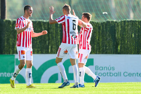 Lasse Nordås of Tromsø celebrates