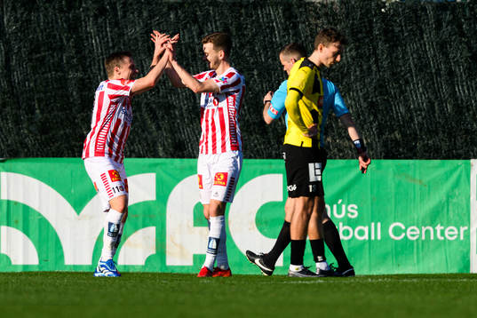 Ruben Yttergård Jenssen of Tromsø celebrates