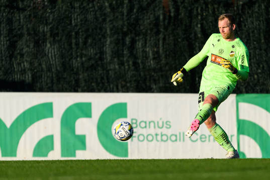 Goalkeeper Peter Abrahamsson of BK Häcken