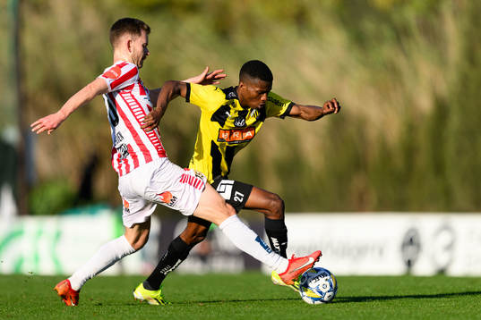 Of Tromsø Akoua Romeo Amane of BK Häcken
