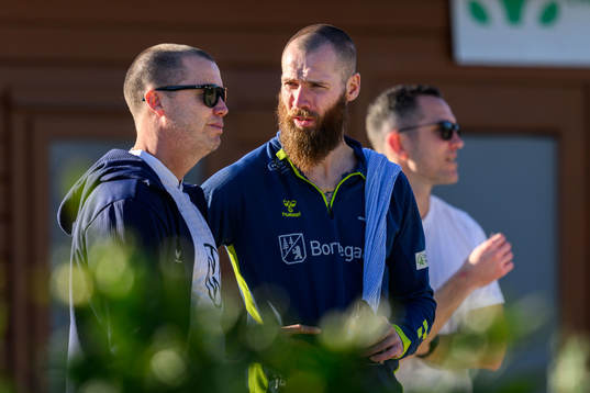 Sports director Daniel Andersson of Malmö FF and Jo Inge