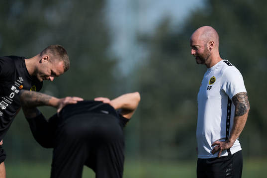 Elfsborgs Gustav Henriksson och fysansvarig Dan Fransson