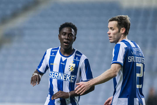 Abundance Salaou and Emil Salomonsson of IFK Göteborg