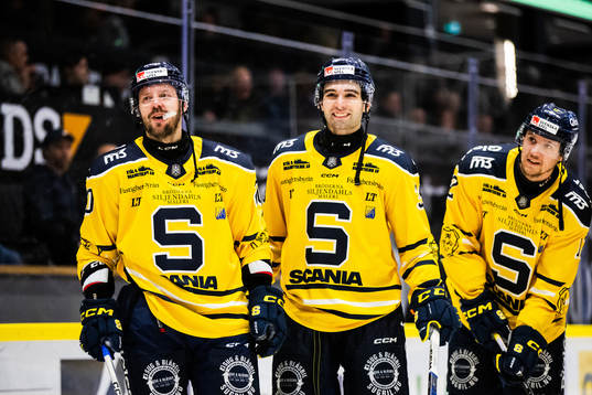 Södertäljes spelare jublar