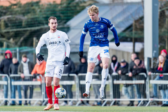 Helsingborgs Adam Hellborg och Trelleborgs Johannes Käck