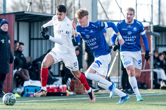 Helsingborgs Amar Muhsin och Trelleborgs Vincent Haynes och