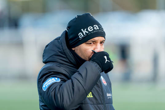 Helsingborgs tränare Kleber Saarenpää deppar