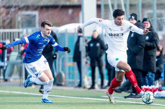 Helsingborgs Milan Silva Rasmussen och Trelleborgs Armin