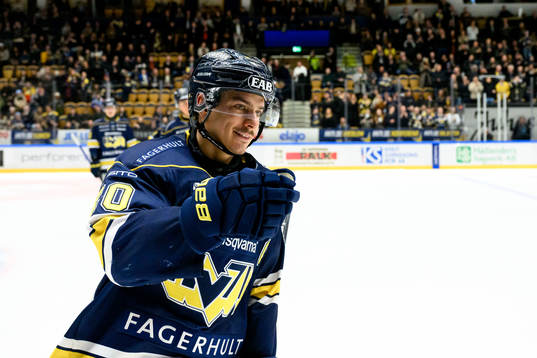 HV71s André Petersson jublar