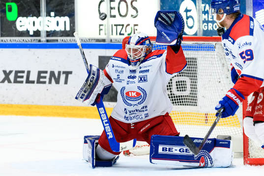 Oskarshamns målvakt Emil Kruse