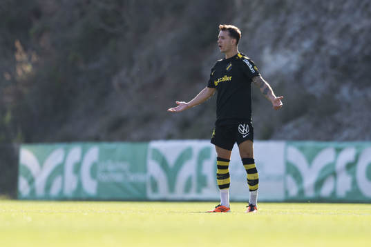 Bersant Celina of AIK reacts