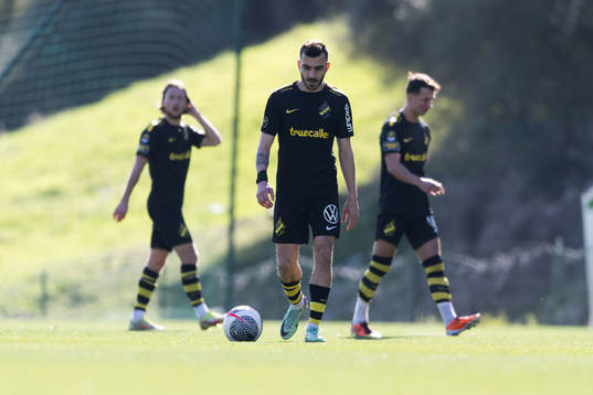 Ioannis Pittas of AIK looks dejected