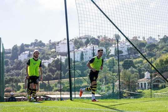 Axel Björnström and Bersant Celina of AIK