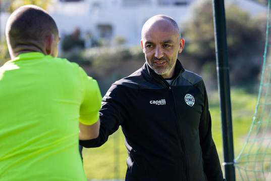 Head coach Zarko Lazetic of FK TSC Backa Topola