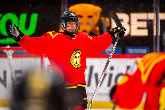 Brynäs Jenniina Nylund jublar