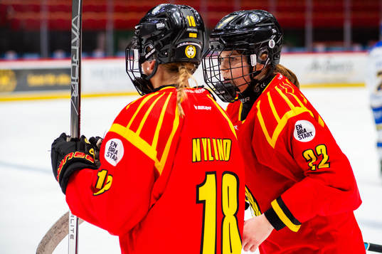 Brynäs Jenniina Nylund och Hanna Thuvik