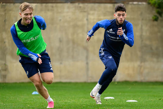 IFK Norrköpings Isak Andri Sigurgeirsson och Laorent