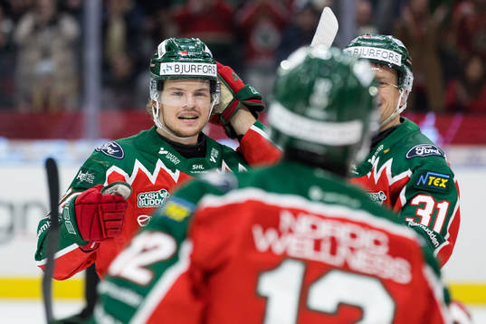 Frölundas Malte Strömwall jublar