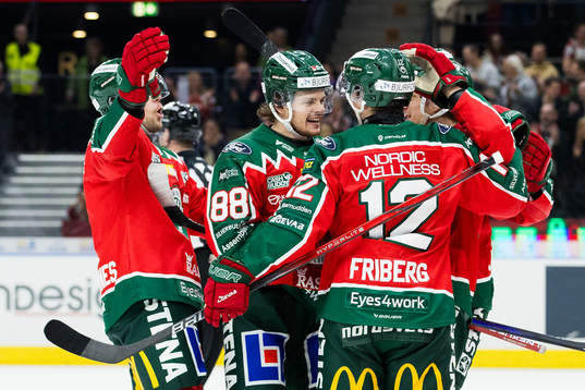 Frölundas Malte Strömwall jublar