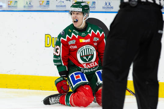 Frölundas Tom Nilsson jublar