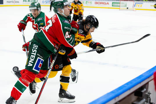Frölundas Tom Nilsson och Luleås Brendan Shinnimin