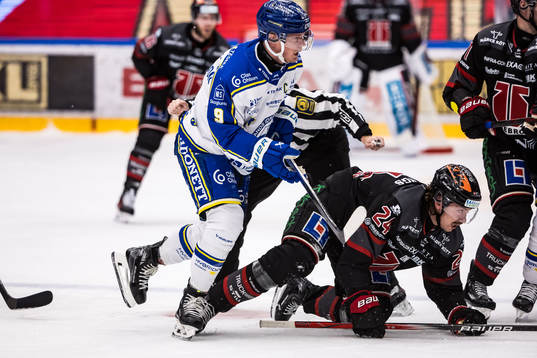 Leksands Patrik Zackrisson och Örebros Hannes Björninen