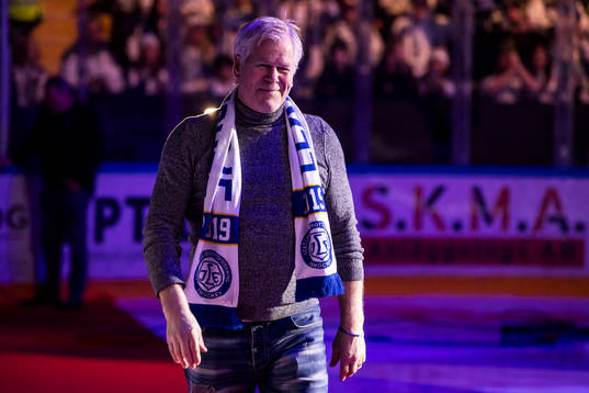 Magnus Svensson innan ishockeymatchen i SHL mellan Leksand