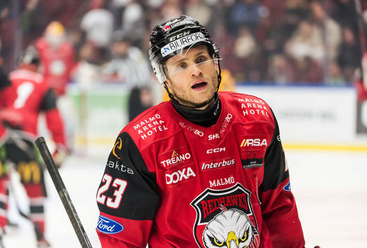 Malmö Redhawks Christoffer Forsberg deppar