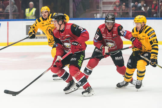 Malmö Redhawks Nuutti Viitasalo och Kim Rosdahl och