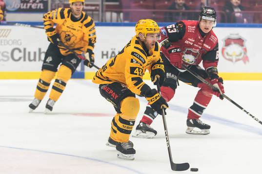 Skellefteås Filip Sandberg och Malmö Redhawks Fredrik