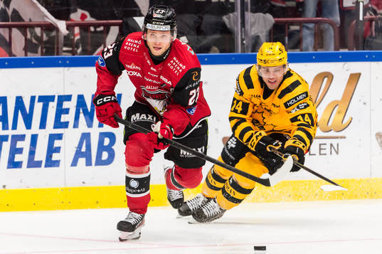 Malmö Redhawks Christoffer Forsberg och Skellefteås