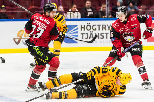 Malmö Redhawks Christoffer Forsberg och Dominik Badinka