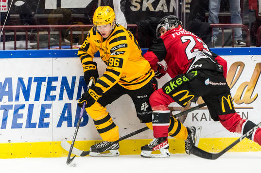 Skellefteås Rickard Hugg och Malmö Redhawks Christoffer