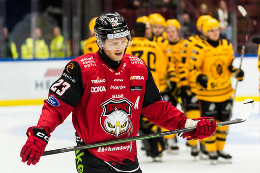 Malmö Redhawks Christoffer Forsberg deppar